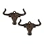 Zingz & Thingz Decorative Cast Iron Animal Wall Hook Collection, 6.5x1x2.5, Seahorse, 2 Count