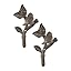 Zingz & Thingz Decorative Cast Iron Animal Wall Hook Collection, 6.5x1x2.5, Seahorse, 2 Count