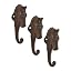 Zingz & Thingz Decorative Cast Iron Animal Wall Hook Collection, 6.5x1x2.5, Seahorse, 2 Count