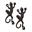 Zingz & Thingz Decorative Cast Iron Animal Wall Hook Collection, 6.5x1x2.5, Seahorse, 2 Count