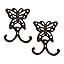 Zingz & Thingz Decorative Cast Iron Animal Wall Hook Collection, 6.5x1x2.5, Seahorse, 2 Count