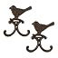 Zingz & Thingz Decorative Cast Iron Animal Wall Hook Collection, 6.5x1x2.5, Seahorse, 2 Count