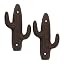 Zingz & Thingz Decorative Cast Iron Animal Wall Hook Collection, 6.5x1x2.5, Seahorse, 2 Count