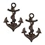 Zingz & Thingz Decorative Cast Iron Animal Wall Hook Collection, 6.5x1x2.5, Seahorse, 2 Count