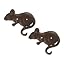 Zingz & Thingz Decorative Cast Iron Animal Wall Hook Collection, 6.5x1x2.5, Seahorse, 2 Count