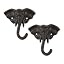 Zingz & Thingz Decorative Cast Iron Animal Wall Hook Collection, 6.5x1x2.5, Seahorse, 2 Count