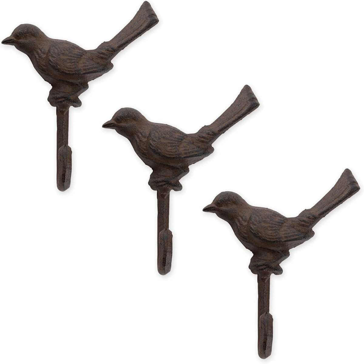 Zingz & Thingz Decorative Cast Iron Animal Wall Hook Collection, 6.5x1x2.5, Seahorse, 2 Count