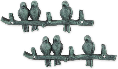 Zingz & Thingz Decorative Cast Iron Animal Wall Hook Collection, 6.5x1x2.5, Seahorse, 2 Count