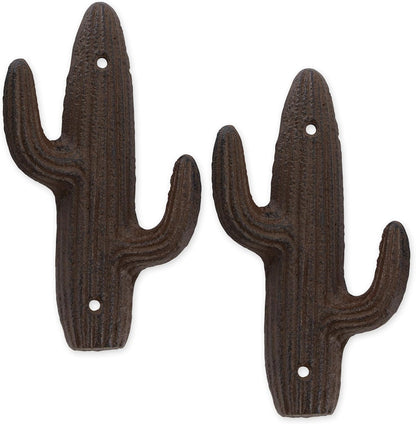 Zingz & Thingz Decorative Cast Iron Animal Wall Hook Collection, 6.5x1x2.5, Seahorse, 2 Count