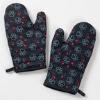Distinctly Designed Oven Mitts - Set of 2