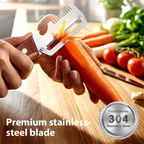 Multi-Functional Vegetable Peeler for Kitchen, Ultra-Sharp Stainless Steel Blade with Wooden Handle and Bottle Opener, For Vegetables or Fruits that Need to Be Peeled (2 Pcs)Summervibes summerwins