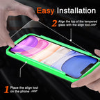 Milomdoi iPhone 11 Screen & Camera Protector 4 Pack, Tempered Glass